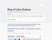 Tablet Screenshot of cyberbrahma.com